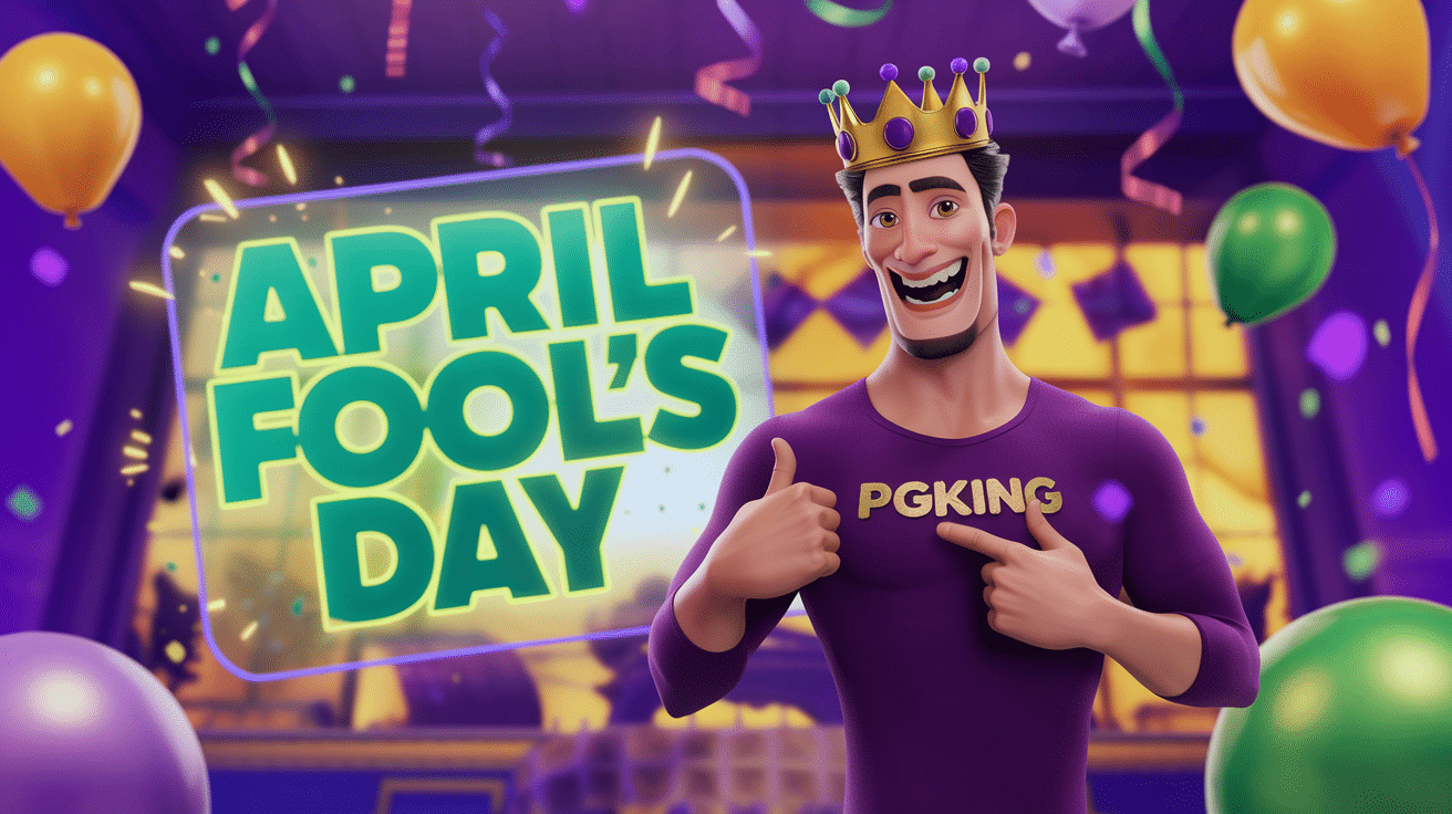 Seorang Pria Sedang Merayakan April Fool's Day